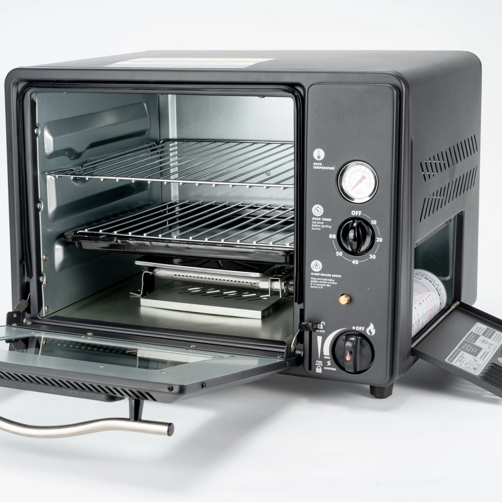 Horno De Gas Portátil Para Exteriores,30l,Precio De Fábrica,Con Nuevo  Diseño - Buy Doble Control De Mando,El Tiempo Exacto De Control,Uso  Conveniente Al Aire Libre Product on Alibaba.com