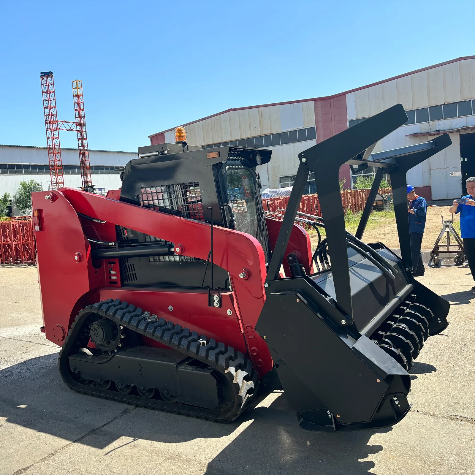 Chinese Mini Skid Steer Forestry Mulcher - Efficient Tree Clearing