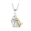 LS-389-necklace     sliver and gold