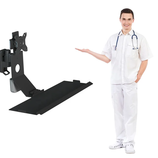 The Best Price Medical Equipment Aviation Aluminum Alloy Adjustable Arm Touch Screen Monitor Wall Mount Bracket for Hospital