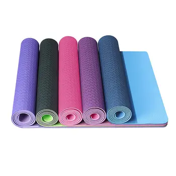 Non Slip Yoga Matt Eco Friendly Foldable Luxury Tpe Yoga Mat Print