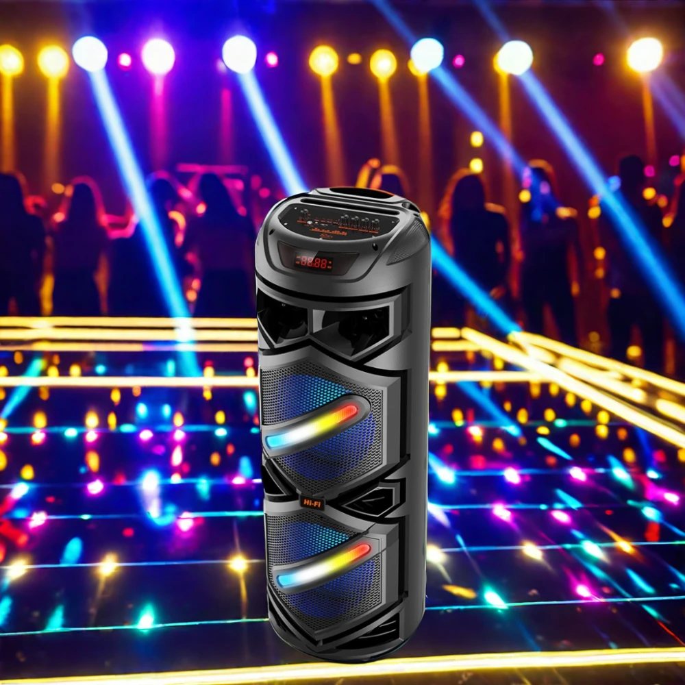Sing-e ZQS8233 Dual 8-Inch Bluetooth Speaker for Karaoke