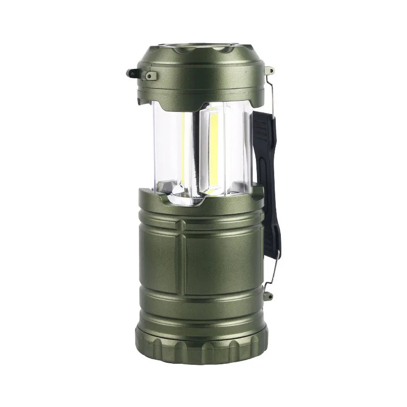 COB Telescopic Camping Tent Lamp Outdoor Emergency Portable LED Flashlight Strong Camping Lantern Light Lamp