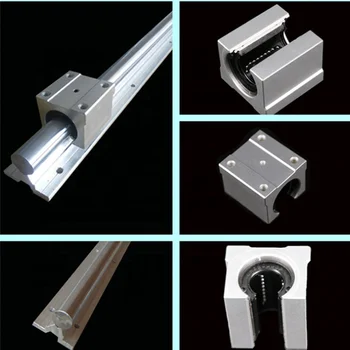 Rail De Guidage Arbre De Rail 2Pcs SBR12 200mm Rail De Support De Guidage à Glissière Rail De Guidage Bosch