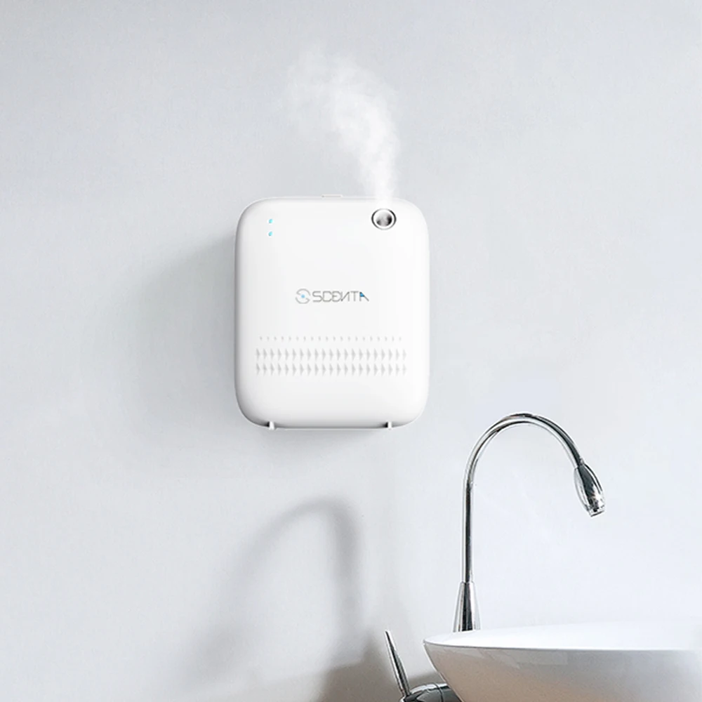 SCENTA Electric Air Freshener Aroma Diffuser Machine Automatic Spray Wall Mounted Nano Perfume Diffuser for Large Area in Home