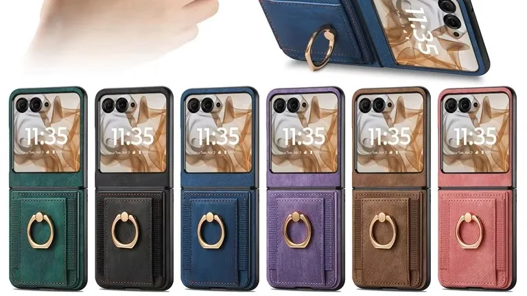 Leather Hard Case for MOTO Razr 50 Ultra 40 Ultra