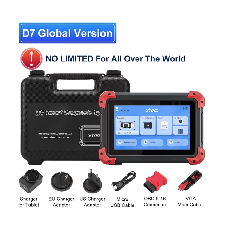 Update  D7 Car Scanner All System Car Diagnostic Tool Code Reader Key Programming 36+ Services OBD2 Scanner Diagnostic Tool