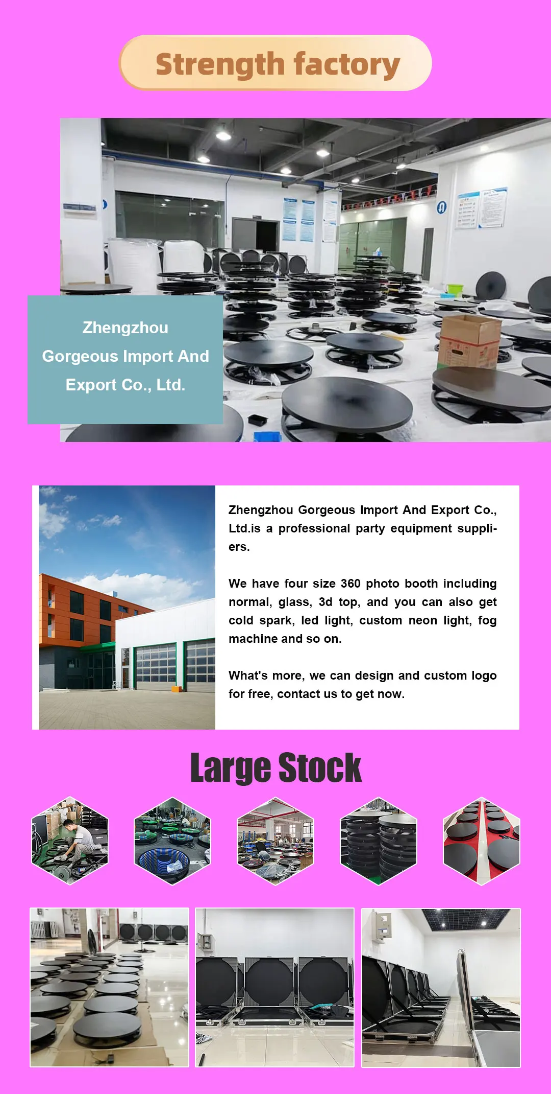 360 Photo Booth Backdrop with Props - Free Accessories