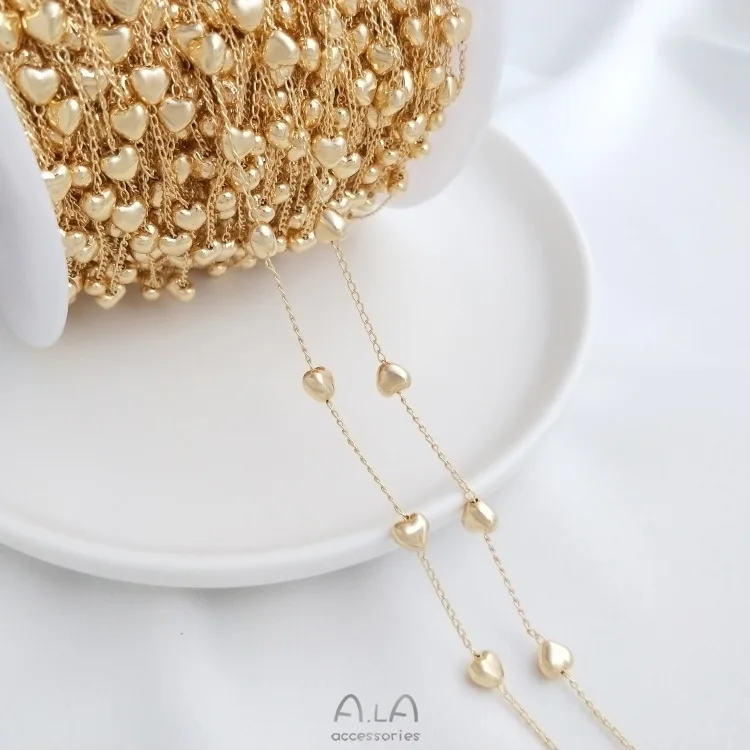 Wholesale Diy Handmade Chain Necklace Loose Chain 14k Gold Plating
