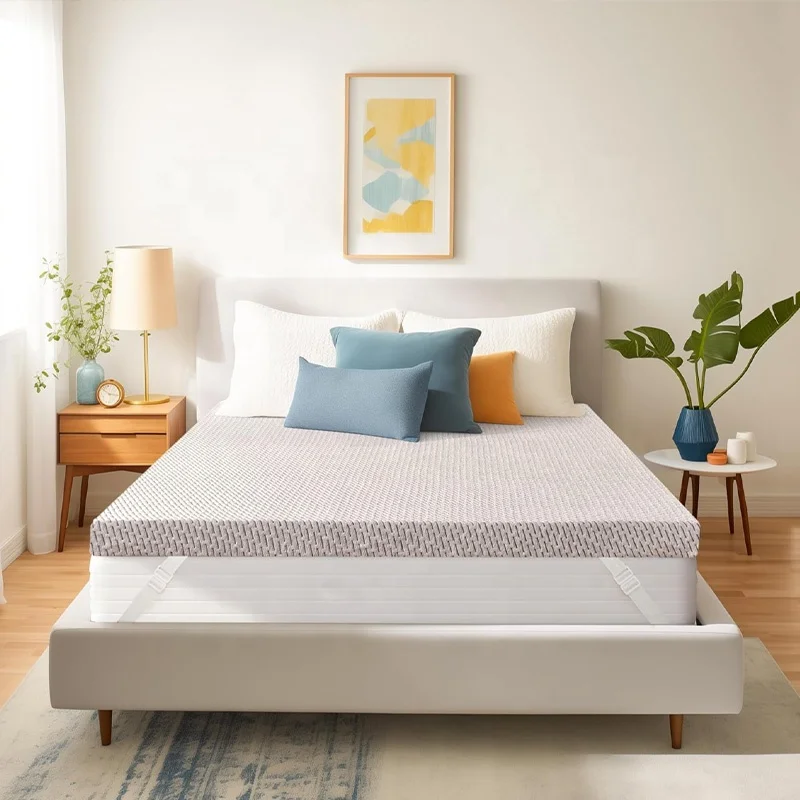 Breathable Removable Only Memory Foam Mattress Cover Mattress Topper Protector with Zipper Closure