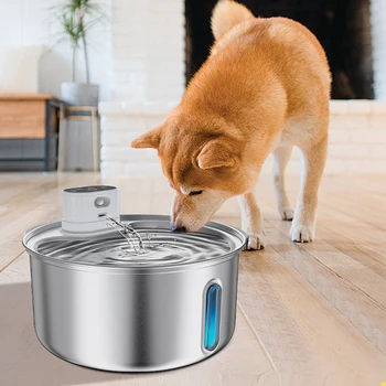 Smart Stainless Steel Automatic Pet Fountain Small Indoor Cat Dog Water Dispenser for Drinks