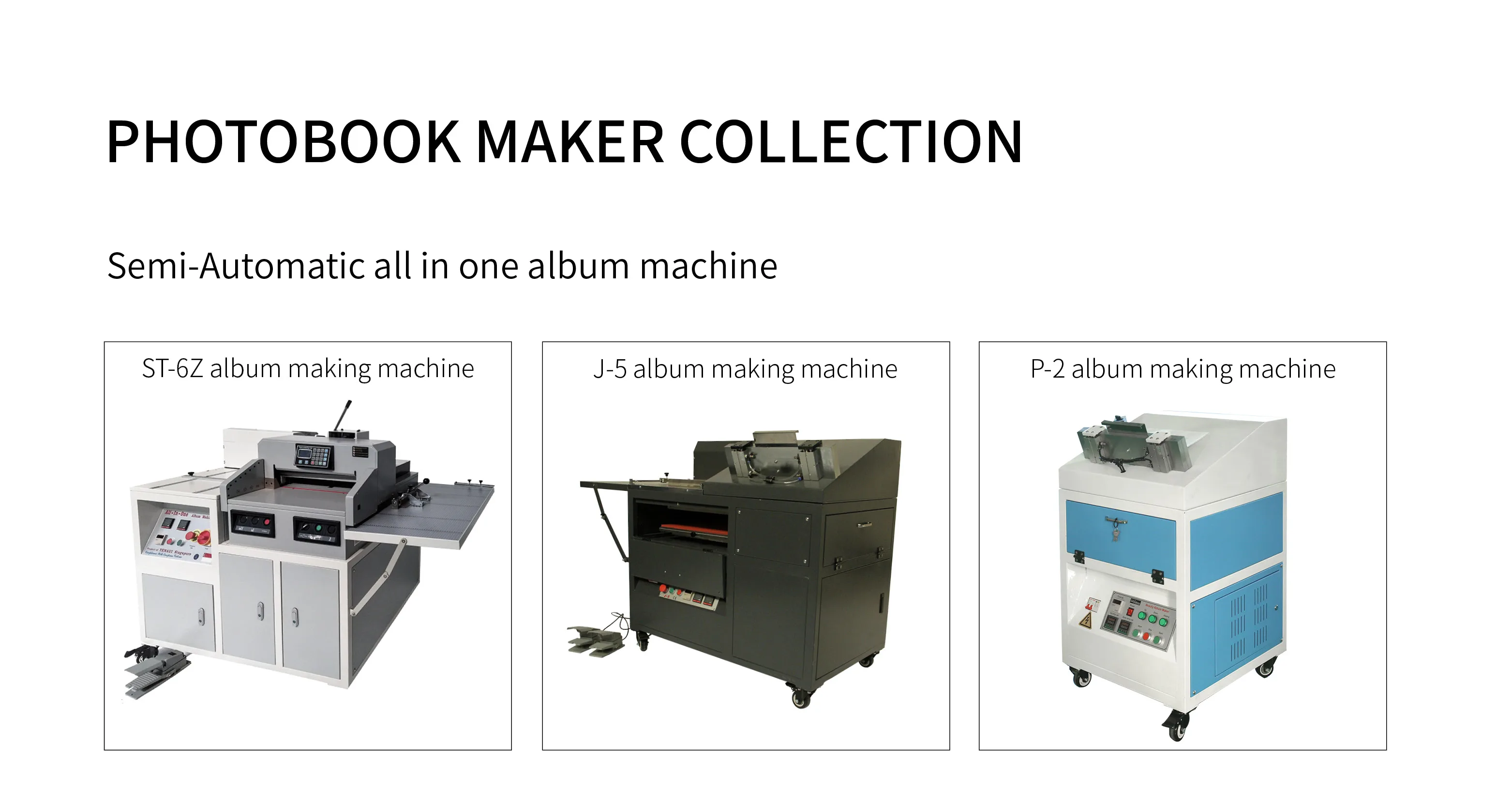 St6z Best Value Printing Shop All In One Semiautomatic Digital Photo Book Maker Album Making