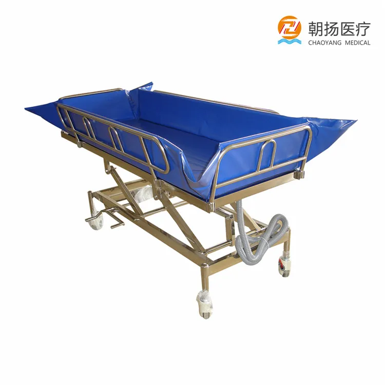 Disabled Medical Bath Shower Trolley Bed All Stainless Steel Hydraulic