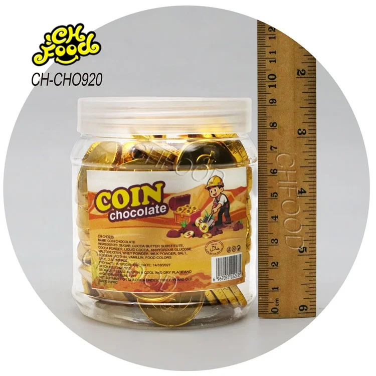 Wholesale and OEM Chocolate Golden Coin Candy Sweet Snack Food Halal Chocolate Dollar