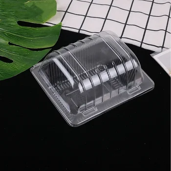 Factory Supplied Clear Plastic Clamshell Boxes for Muffin Cake Cookie Salad Pizza Disposable Food Packaging for Bakery Use