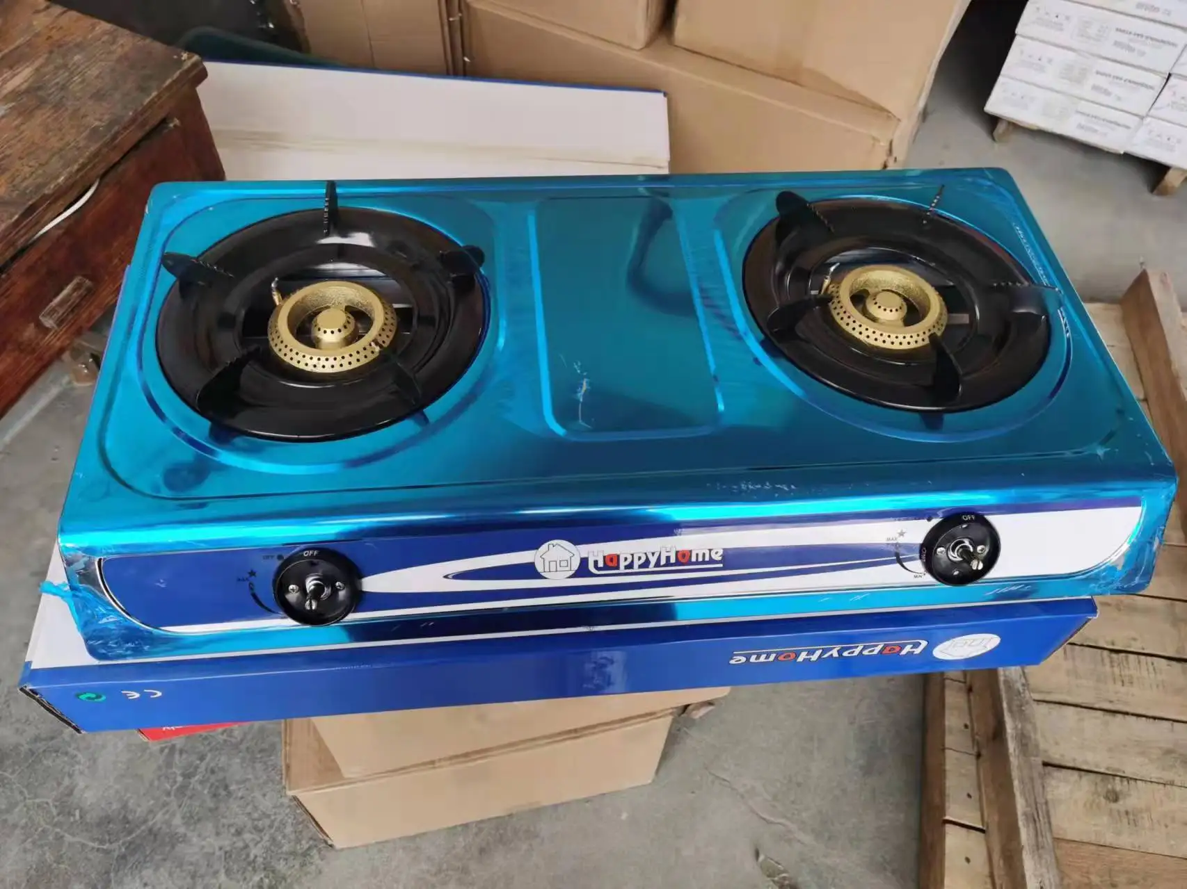 OEM China Home Use Kitchen Automatic Cooking Gas Stoves Cooker Low Price  Double burner