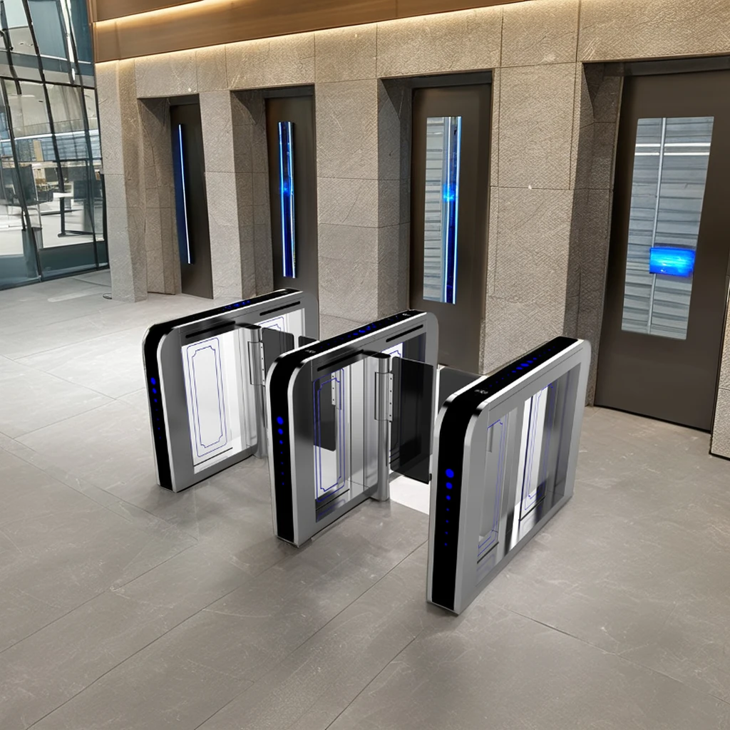 Versus Security Automatic Subway Turnstile Gate Baffle Swing Gate Turnstile Face Recognition Finger High Speed Swing Turnstile