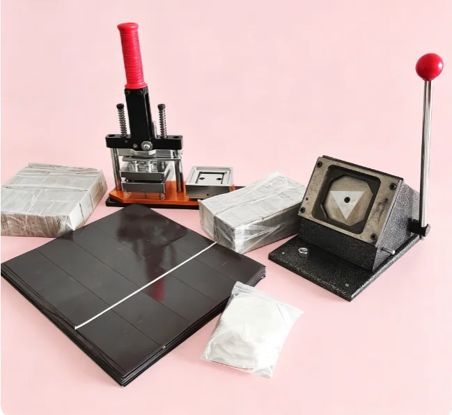 TEBAK DIY Square Fridge Magnets Maker Machine Complete Kit for Home & Small Business Use
