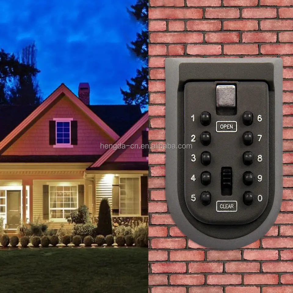 YH9201 Wall Mounted Push Button Digital Key Safe Box