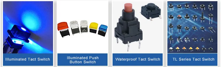 Factory Price Pcb Mounting Led Illuminated Tactile Switch Push Button ...
