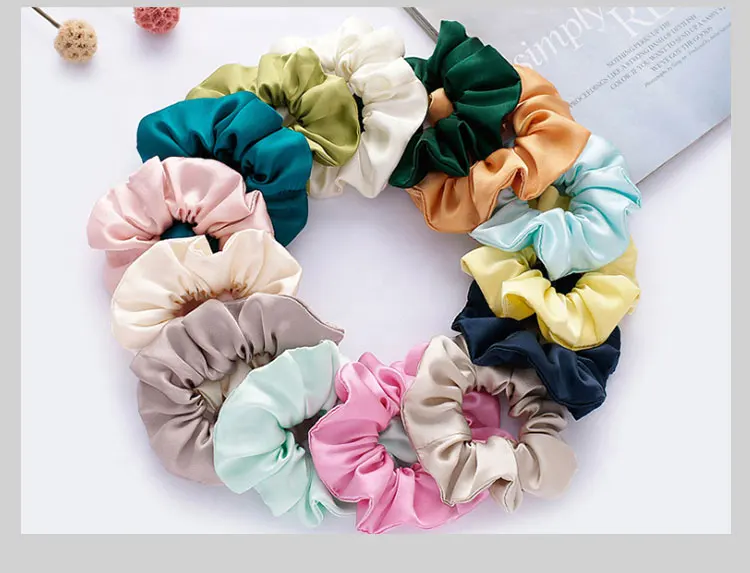 High Quality Silk Scrunchie Real Silk Oversized Thick Large Silk