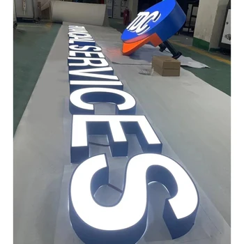 Building waterproofing acrylic led sign board backlit channel letters 3d sign 3d letter sign print manufacturer