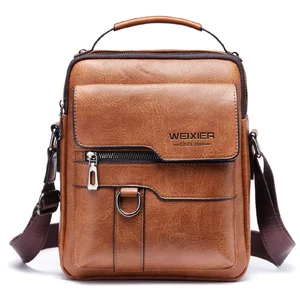 Hot Sale Leather Men Sling Bag Leisure Crossbody Men Messenger Bag