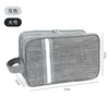 Large Gray Multi-Layer Toiletry Bag