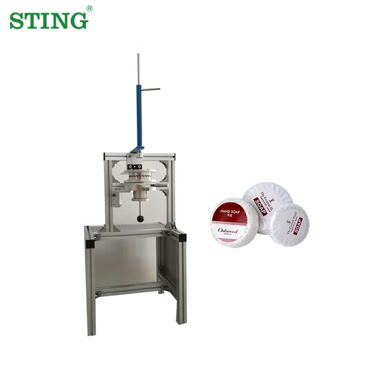 Manual Small Toilet Round Pleat Soap Wrapper Packing Wrapping Machine for Soap
