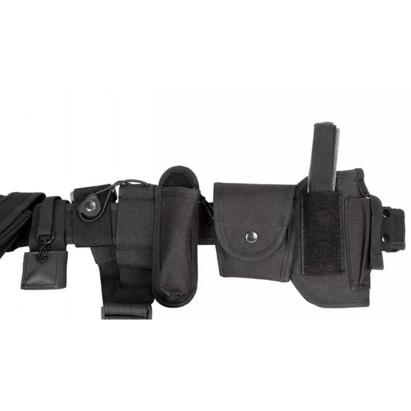 Tactical Modular Equipment System Molded Duty Belt Set High Density Material Flashlight Pouch Baton Holster Tactical Belt