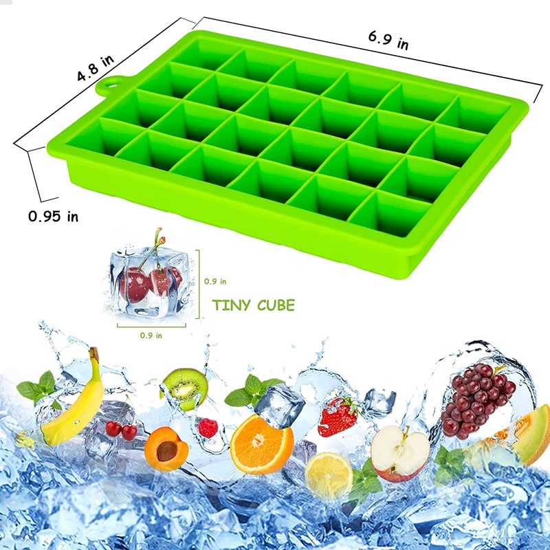 high flexibility tear and cold resistance food grade silicone ice cube tray customized shape ice cube mold tray