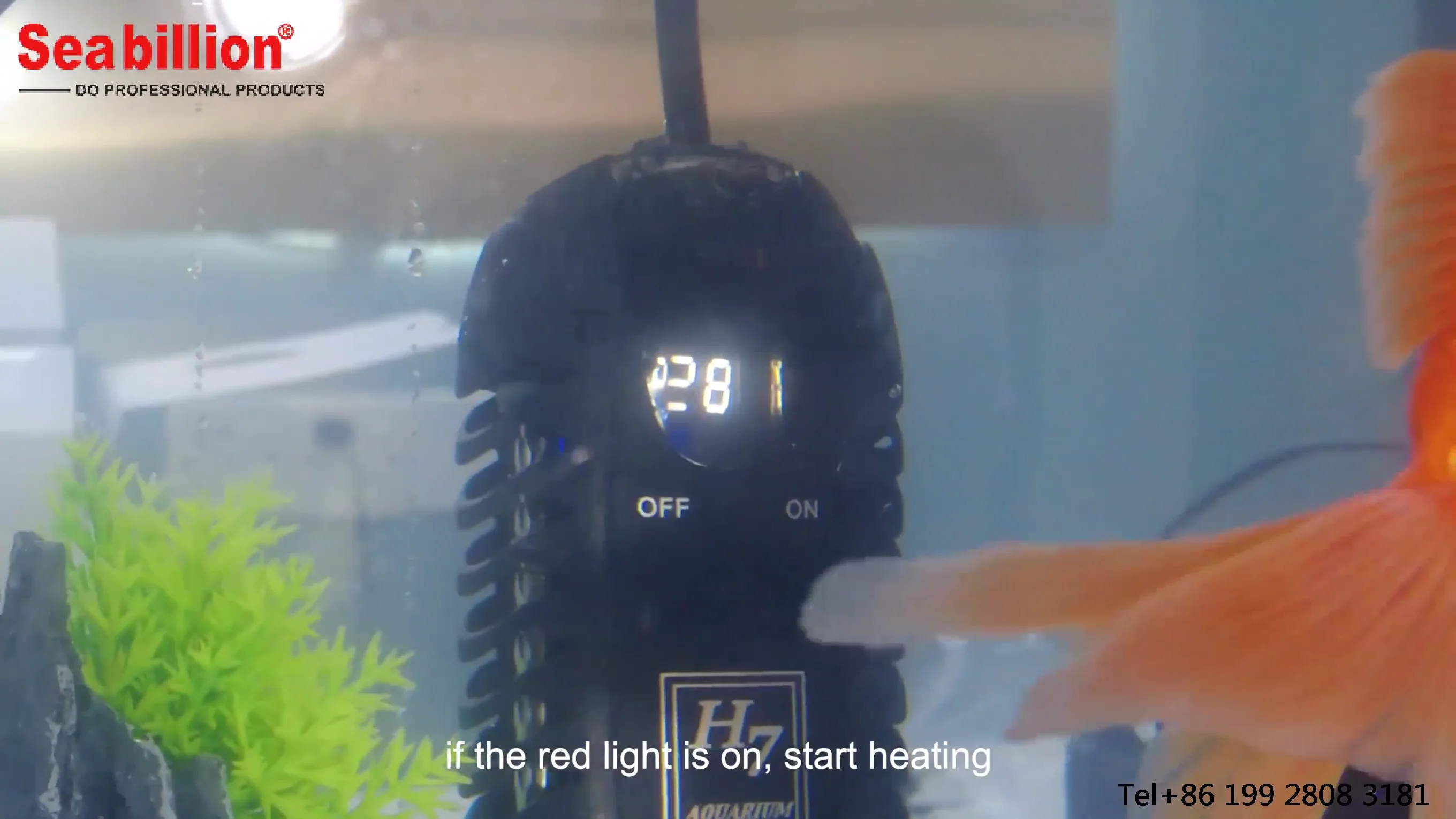 Seabillion H7 Coral Reef Aquarium Heater 50 Watt Saltwater Or Freshwater Aquatic Fitting Fish