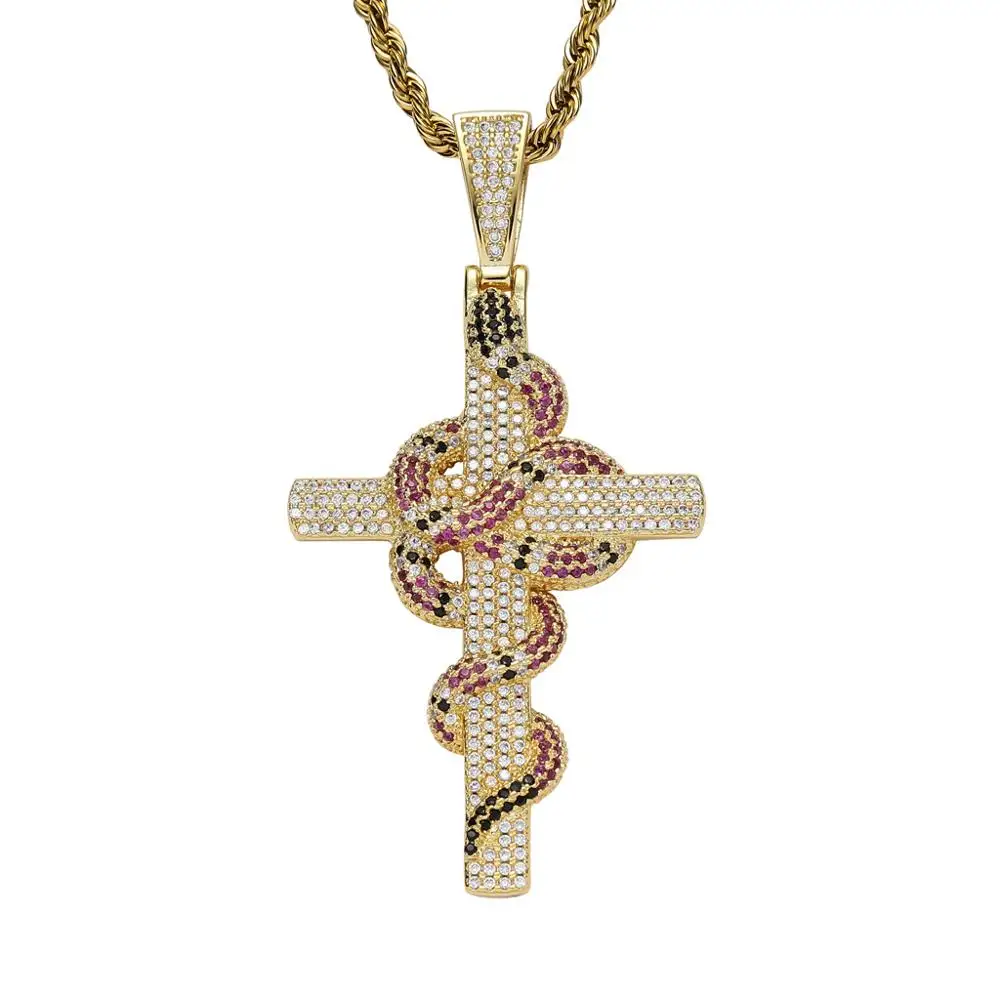 Iced Out Bling Bling Jewelry Crucified 
