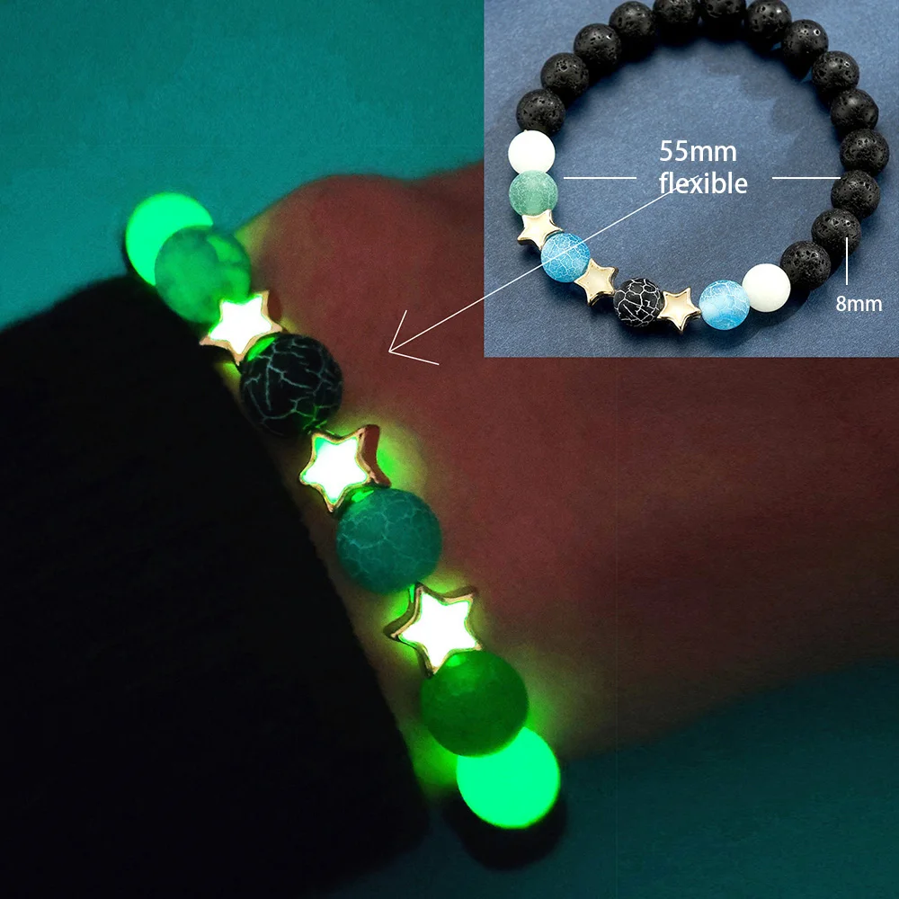 Glow Dark Beads Jewelry Making, Glow Dark Bracelet Beads