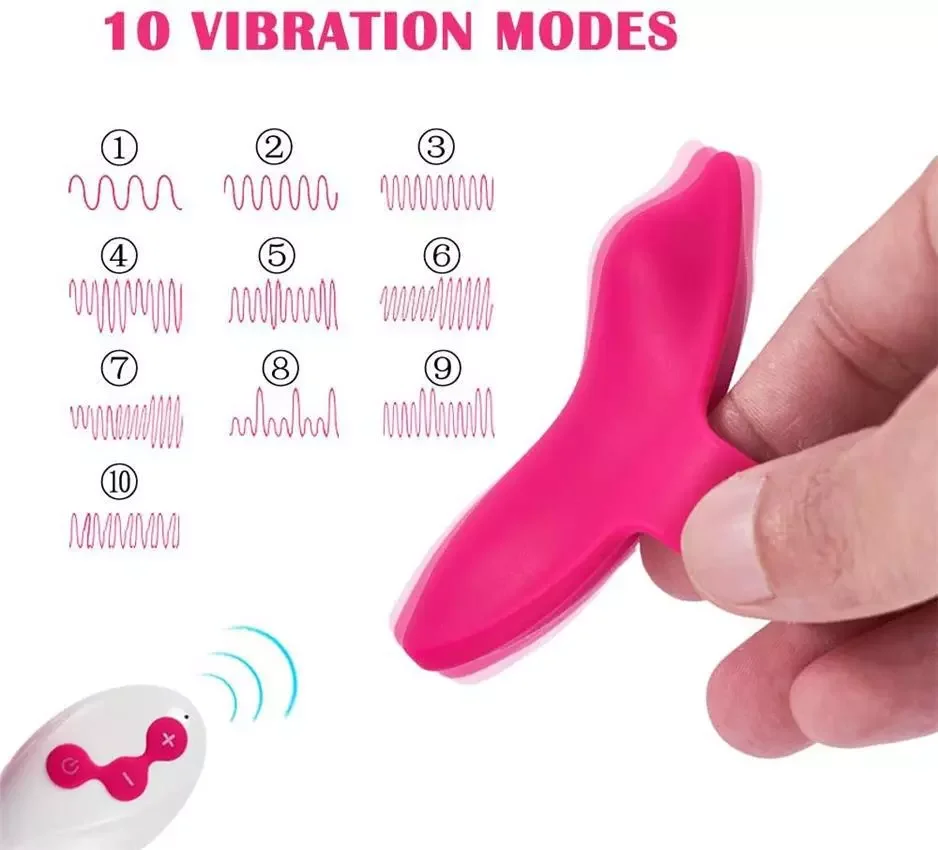 Hot Selling Wireless Remote Control Clitoral Stimulator Wearable Panties Vibrating Women Sex Toys Butterfly Vibrator