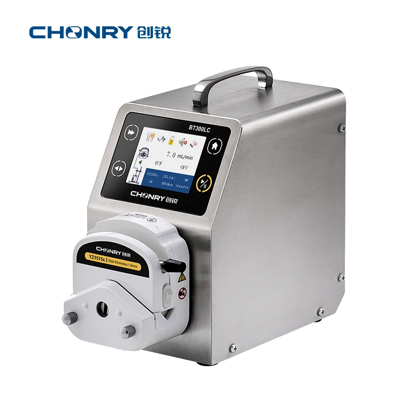 CHONRY BT300LC and Low Pressure and Ph Controller Dosing Peristaltic Pump High Flow Stainless Steel Multi Channel