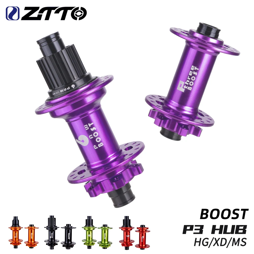 ZTTO 32-Hole Boost MTB Hub with Disc Brake, 6-Pawls, Compatible