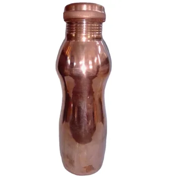 Shiny copper water bottle plane polished best selling copper water bottle manufacturer wholesalers India
