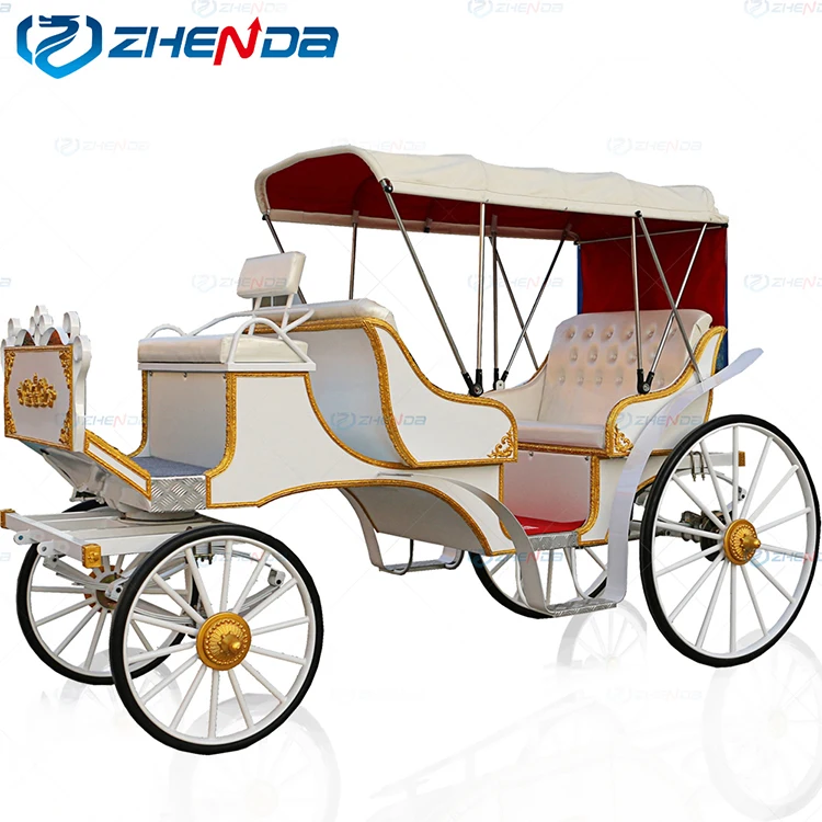 Used Cinderella Pumpkin Princess Wedding Carriage Horse Drawn Carriage Royal Horse Trailer for Sale