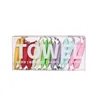 Boxed 14-piece colored tablets