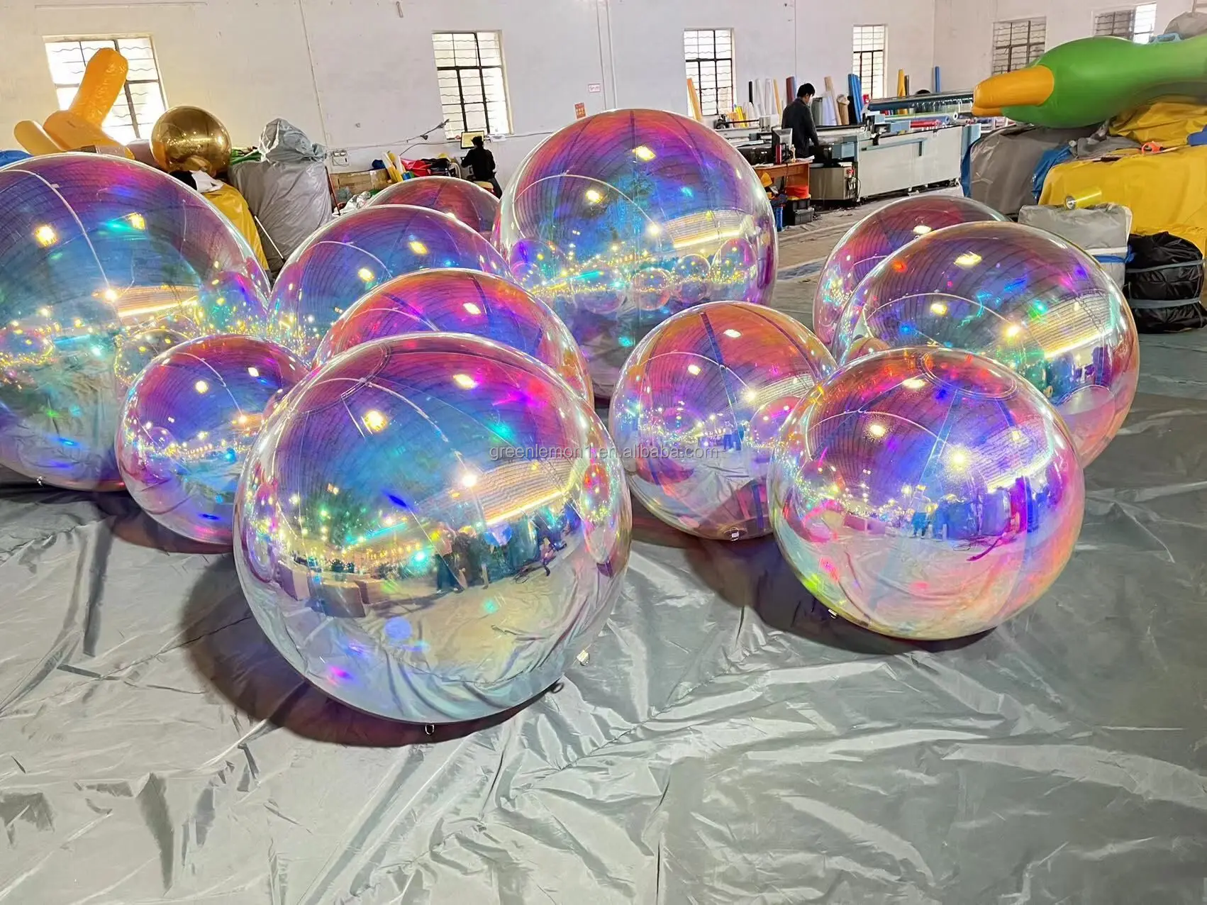 Clear Giant Spheres Pvc Mirror Ball Inflatable Mirror Balloon For ...