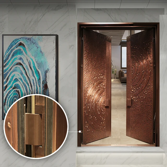 smart indoor main gate bronze double door design copper interior doors for houses interior exterior