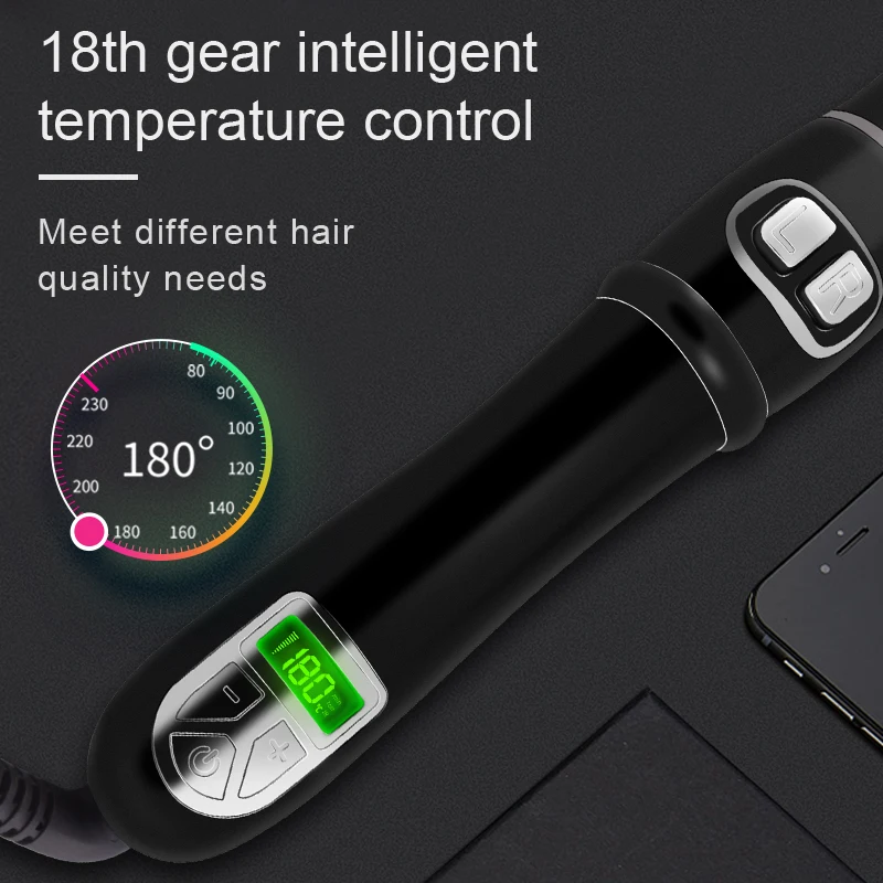 LiLiPRO Korea Technology Rotating Ionic Iron Hair Curling Roller Automatic Hair Curler