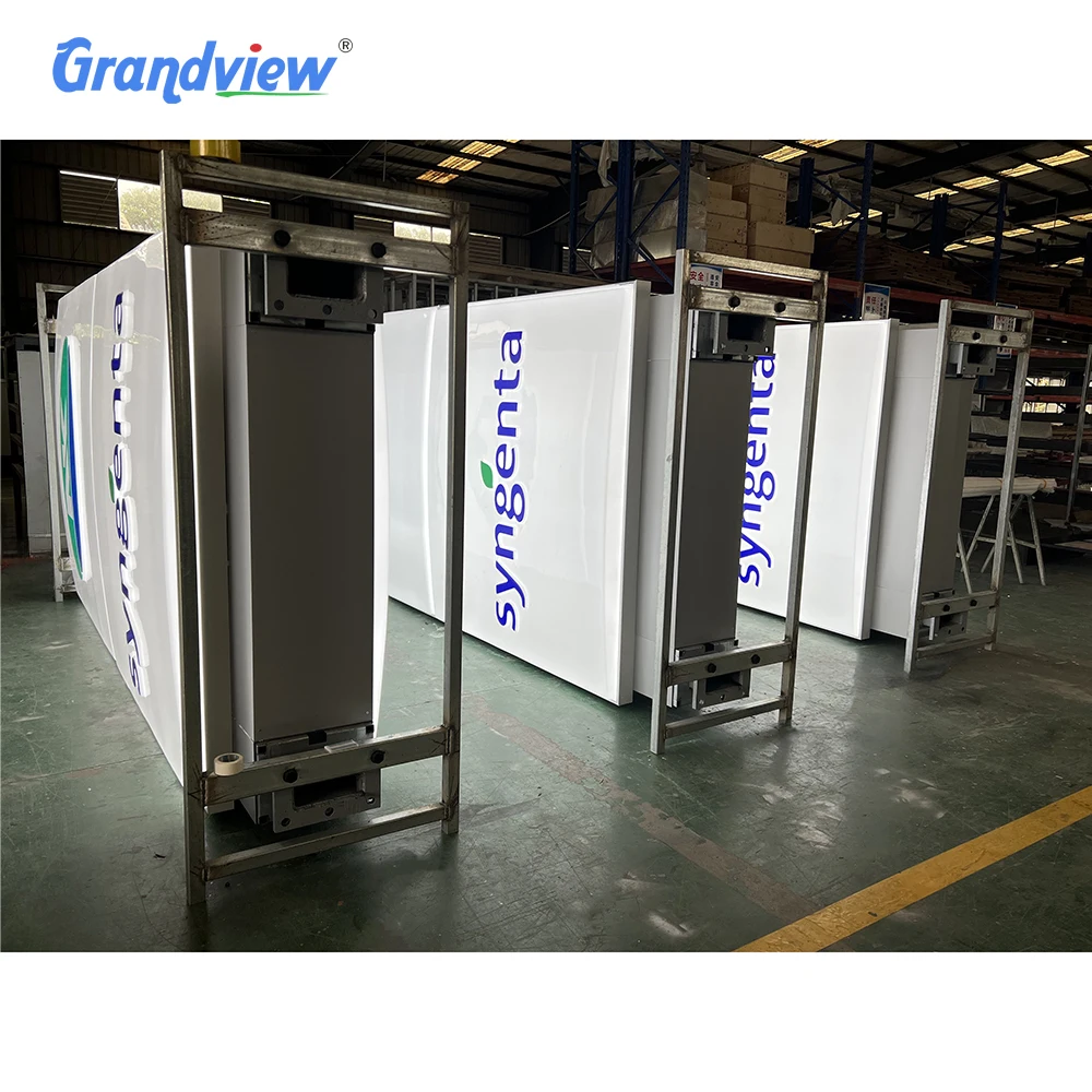 Материал ACP и индивидуальный дизайн двухсторонний СВЕТОДИОДНЫЙ знак пилона рекламный