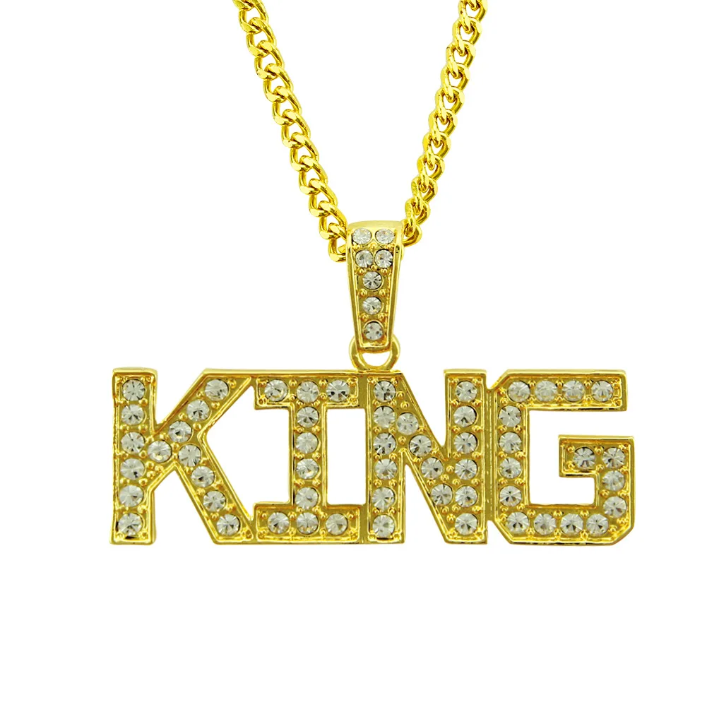 New Hip Hop Micro King Letters Pendant 