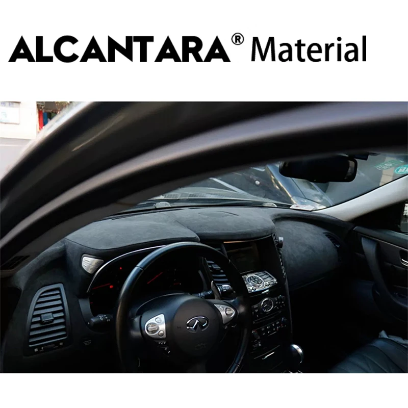 Dashboard Cover in Alcantara for Infiniti FX35 QX70 Cushion Pad Carpets Car Accessories Modify Interior Kits