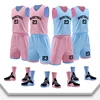 Pink and blue
