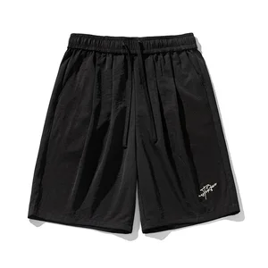 OEM & ODM Men's Retro Casual Shorts Summer Pleated Micro Wrinkle Loose Fit Straight