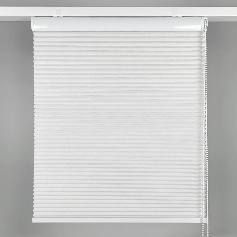 Huasheng Industry Simple Bead Rope Honeycomb Shade Curtain Everyday Use for Home Office Decor Built-in Installation Plain