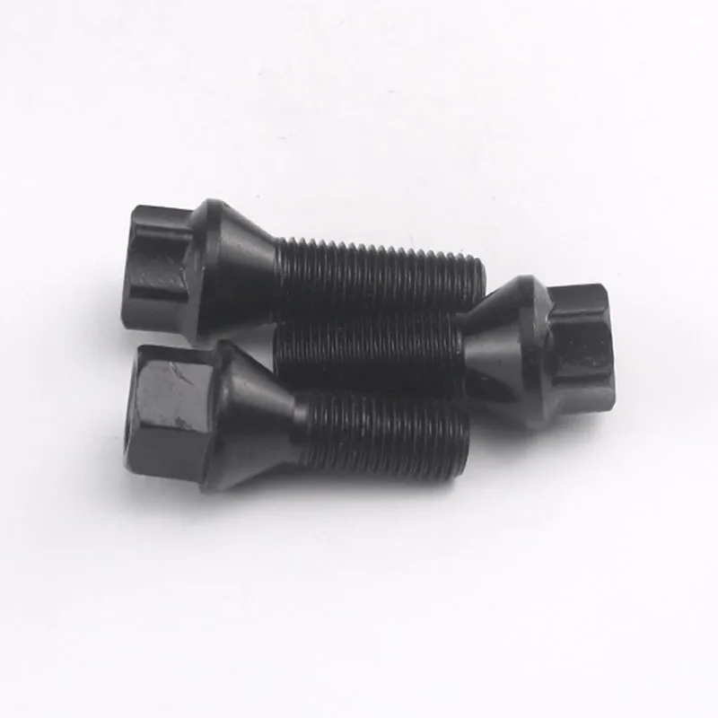 m12X1.5 10.9 Grade  Black Hub Bolt for bmw E30 E46 E93 E28 E34 E60  36136781150  Wheel Bolt Car Wheel Bolts factory